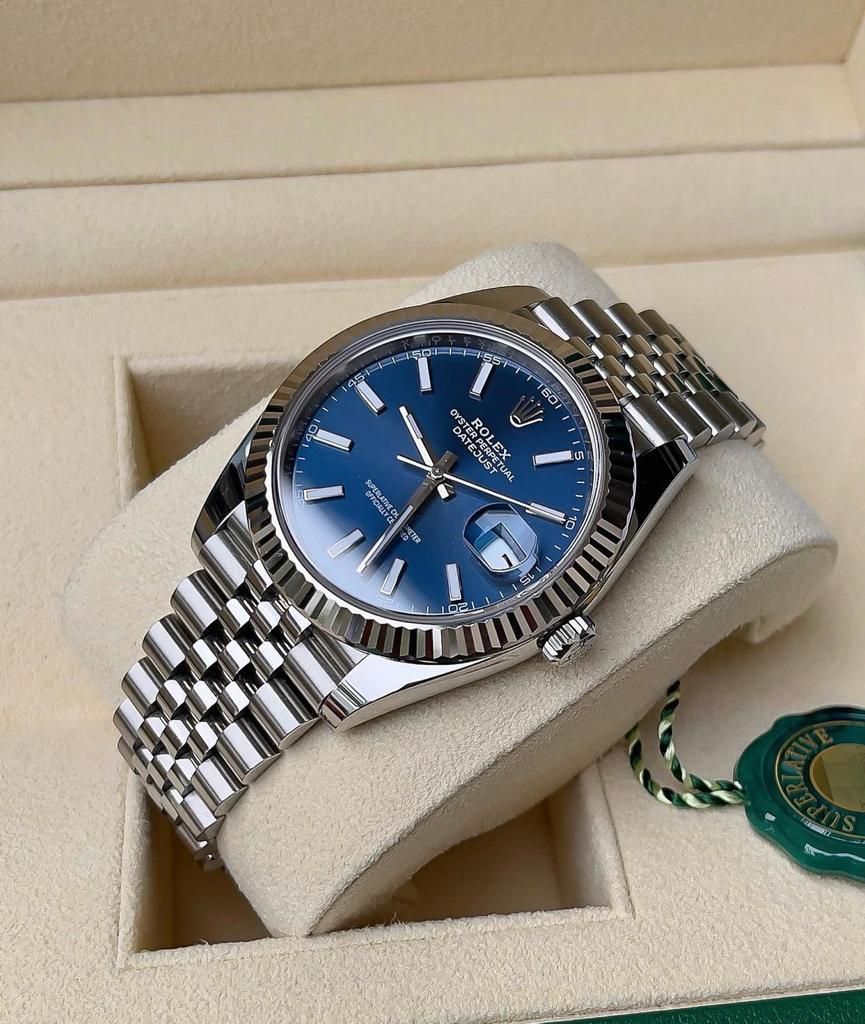 Rolex (bleu tableaux)