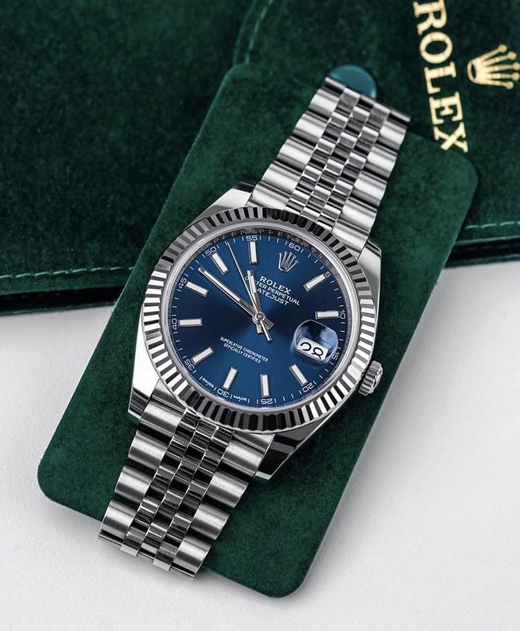 Rolex (bleu tableaux)